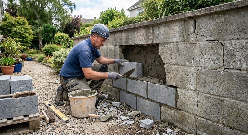 Block Wall Repair in La Marque, TX