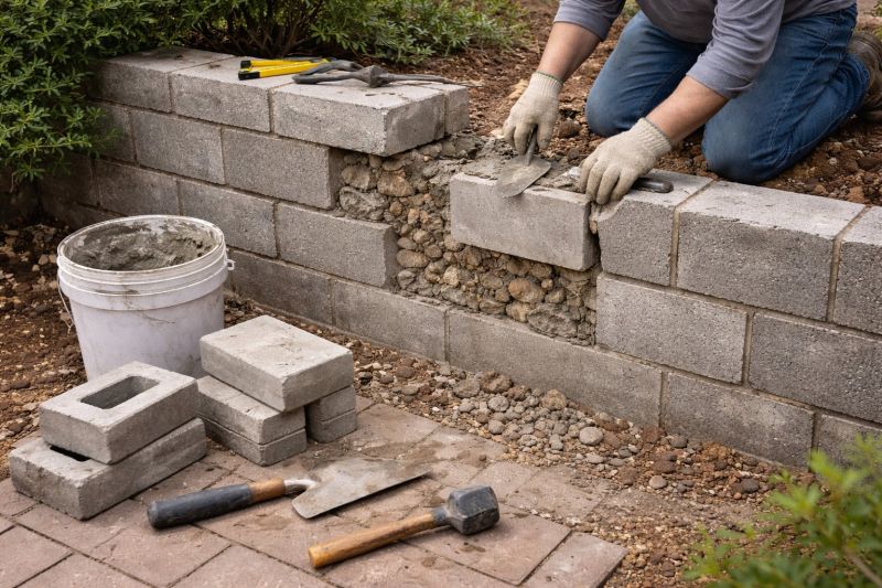 Block Wall Repair in Rosharon, TX