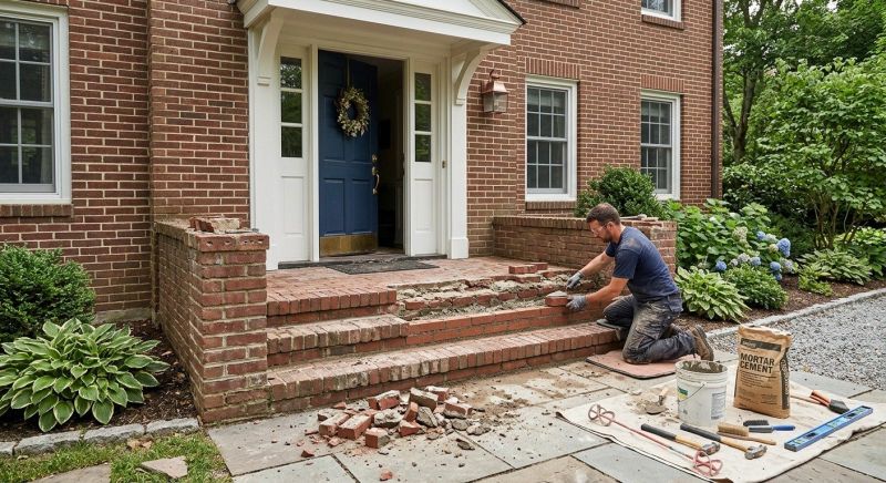 Brick Flatwork Repair in Alvin, TX