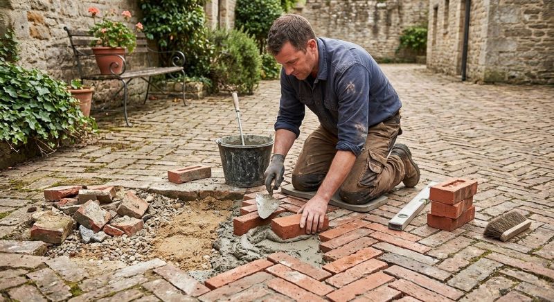 Brick Flatwork Repair in Galena Park, TX