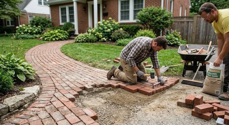 Brick Flatwork Repair in Pasadena, TX