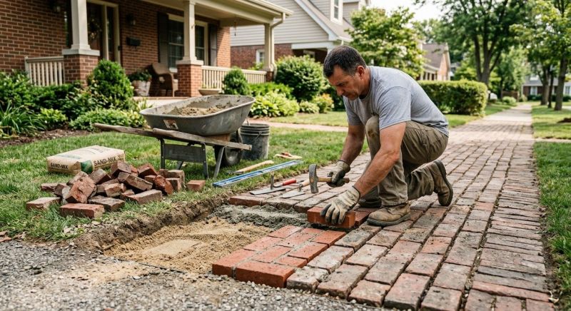 Brick Flatwork Repair in Seabrook, TX