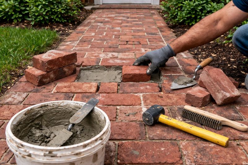 Brick Pathway Repair in League City, TX