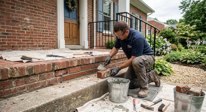 Brick Stairs Repair in Highlands, TX