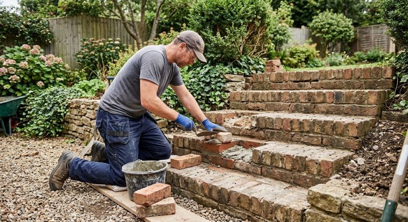 Brick Stairs Repair in La Marque, TX