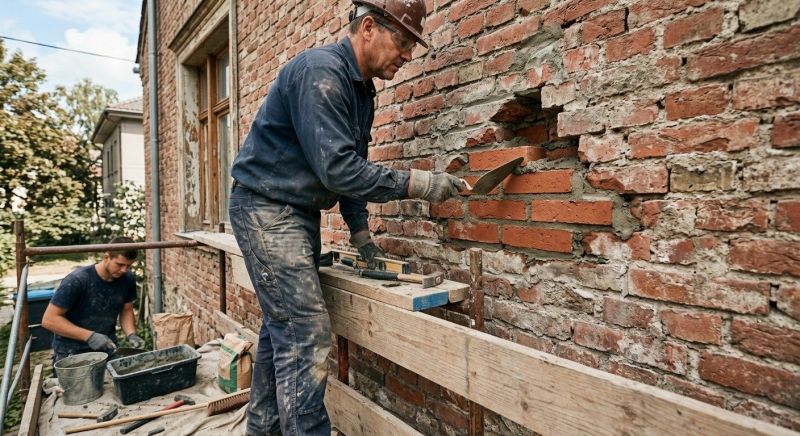 Brick Wall Repair in Dickinson, TX