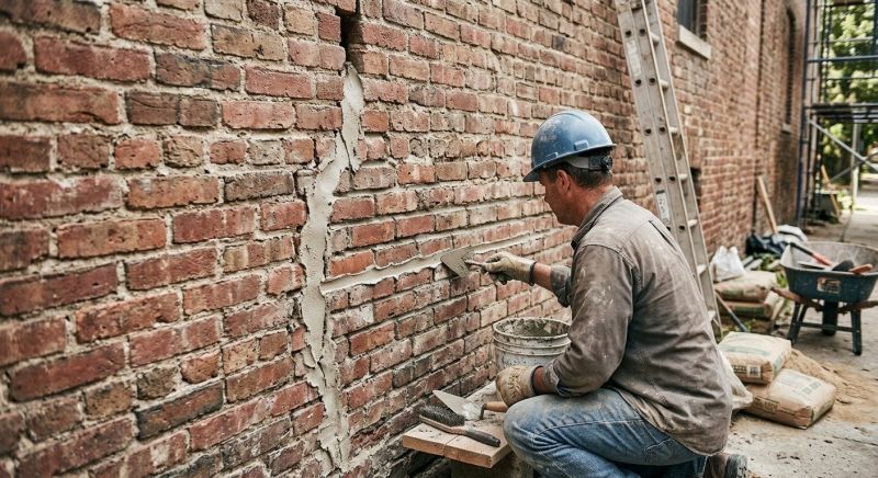 Brick Wall Repair in Galveston County, TX