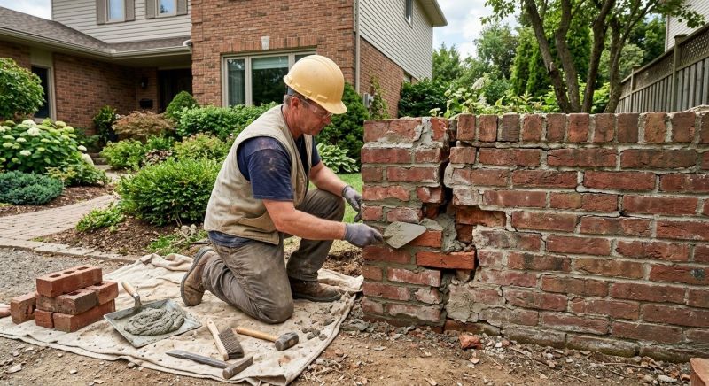 Brick Wall Repair in Kemah, TX