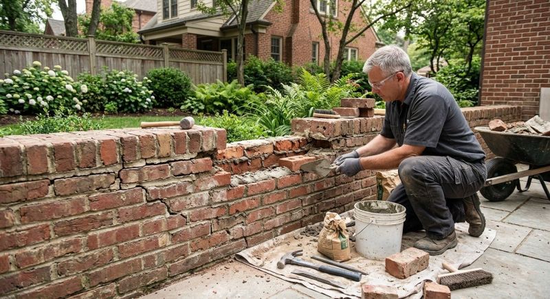 Brick Wall Repair in Manvel, TX