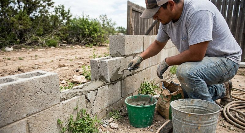 Cement Block Repair in League City, TX
