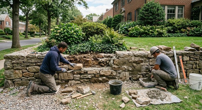 Retaining Wall Repair in Hitchcock, TX