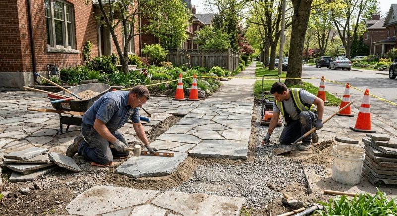 Stone Driveway Repair in League City, TX