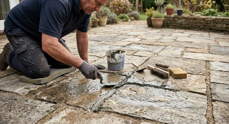 Stone Driveway Repair in League City, TX