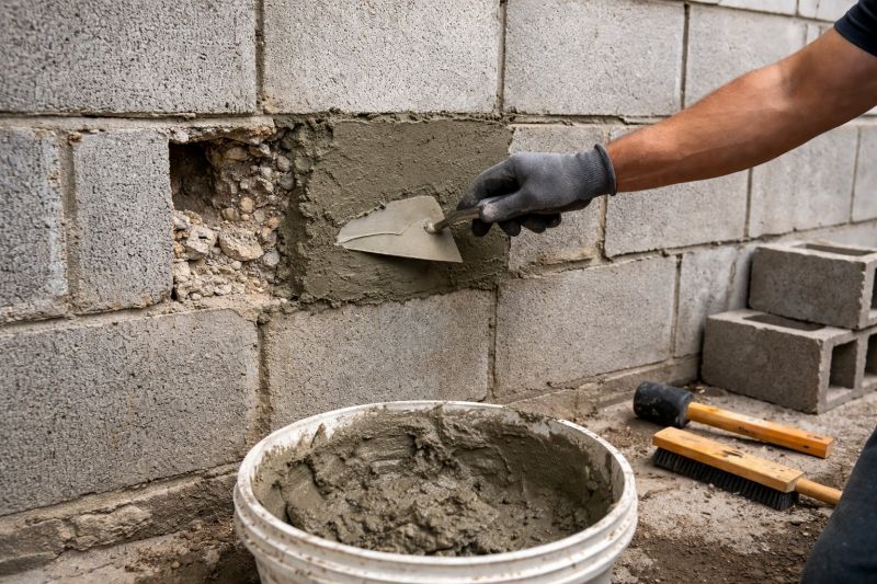 Concrete Block Repair in Highlands, TX